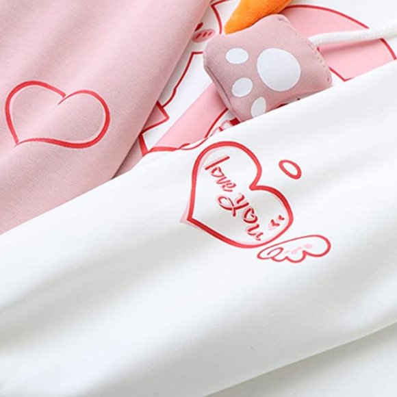 Women's long sleeve printed Pullover Hoodie - Picture 4 of 4